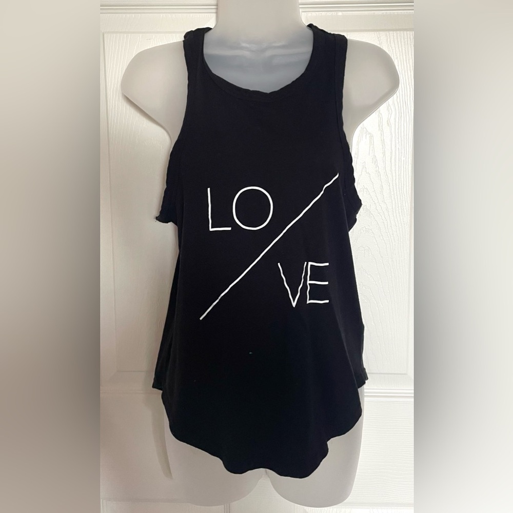 Derek Heart Tank Top Black/White